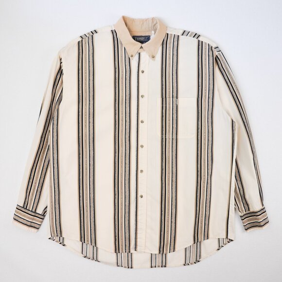 Vintage Wrangler Stripe Button Up | XL - Picture 1 of 8